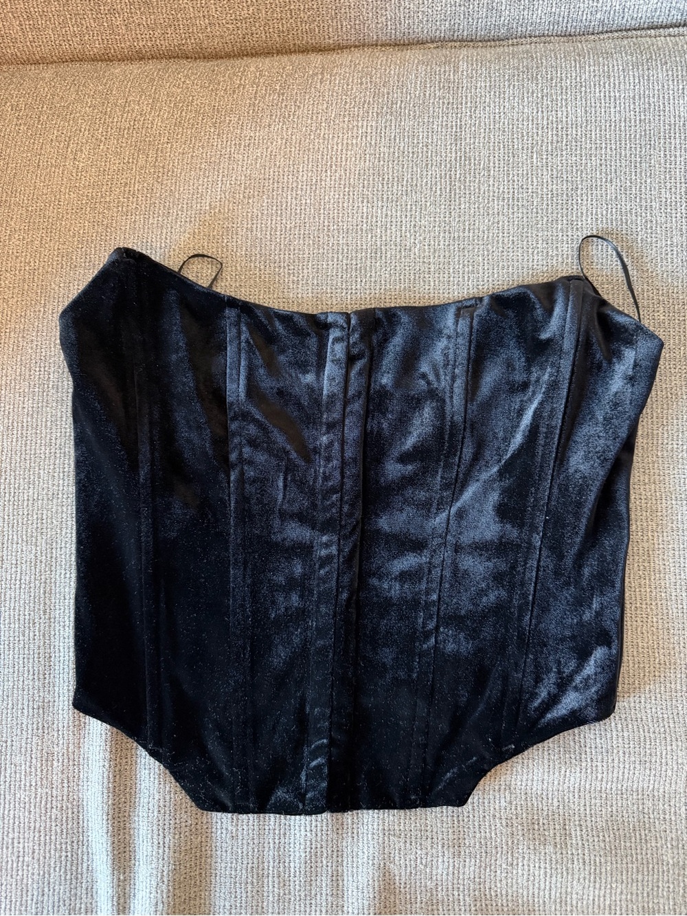 NIA Birdie Corset Top in Black